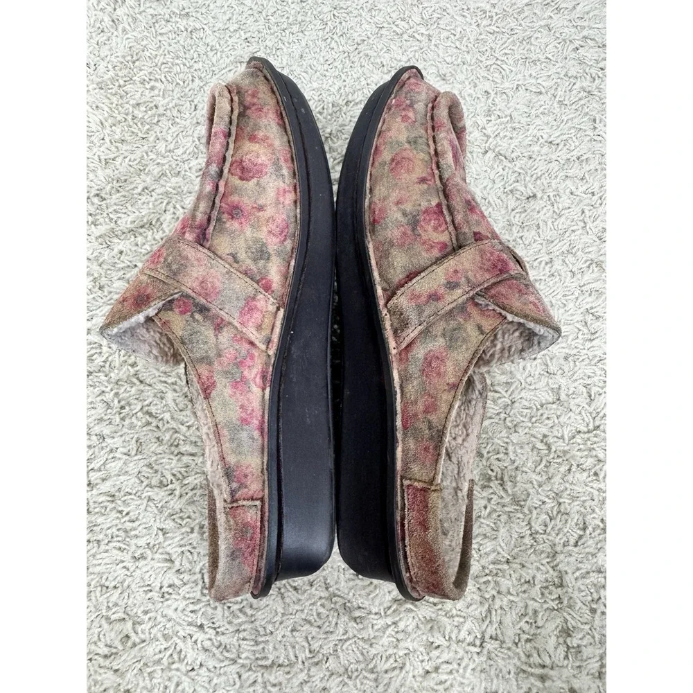 Alegria Brigid‎ Slip On Comfort Shoes In Freedom Rock Floral Euro 39 US 9 Sherpa